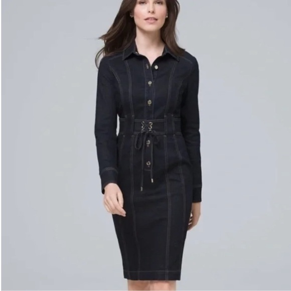White House Black Market Denim Dress